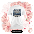 "God Don't Play About Me" Denim DTF Graphic Tee