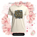 Camo "God Don't Play About Me" Denim, Camouflage and Gold DTF Graphic Tee