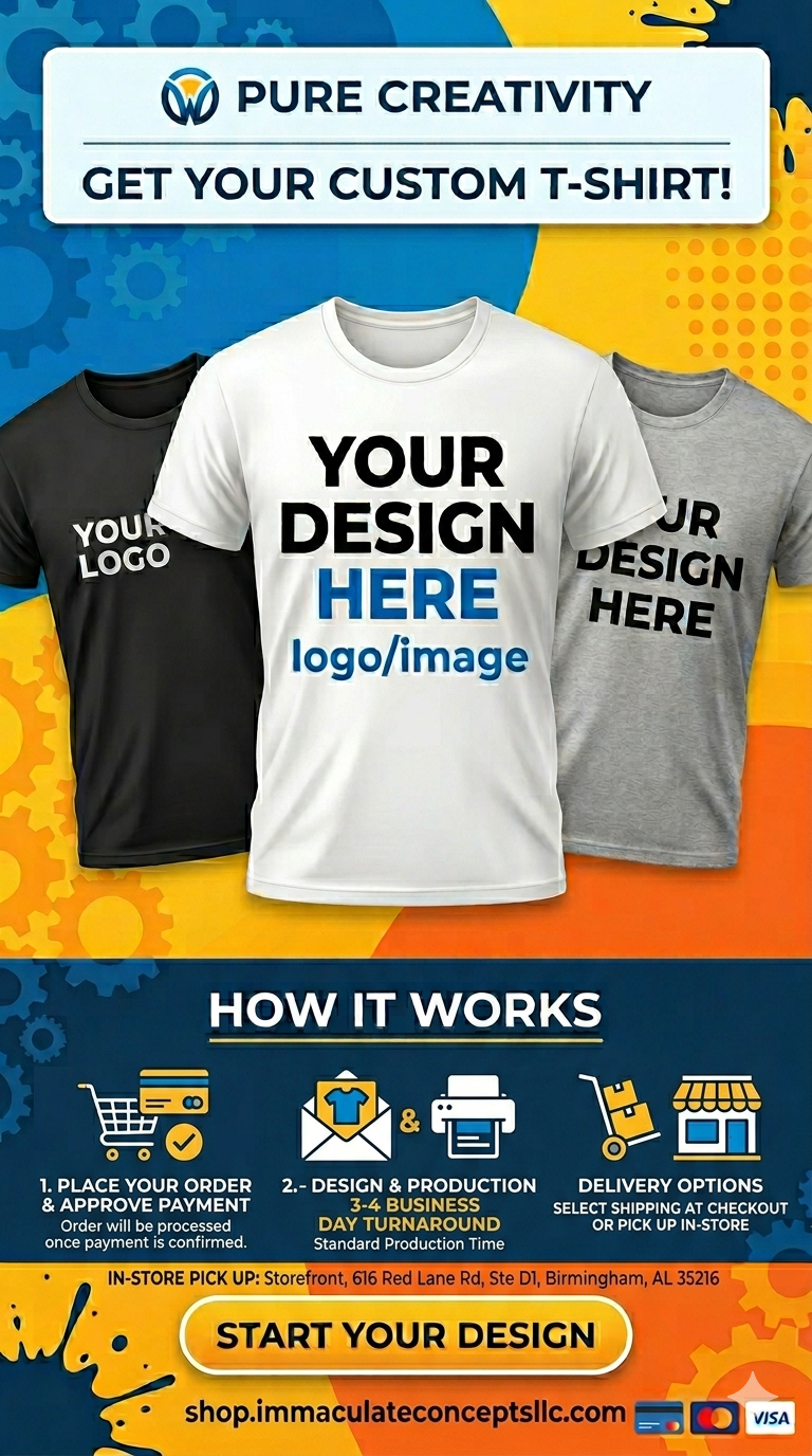 Custom T-Shirt Printing by Pure Creativity