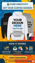 Custom DTF Print Heavy Blend 50/50 Hoodie  – Design Your Own!
