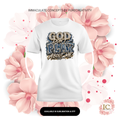 "God Don't Play About Me" Rhinestone & Denim DTF Graphic Tee